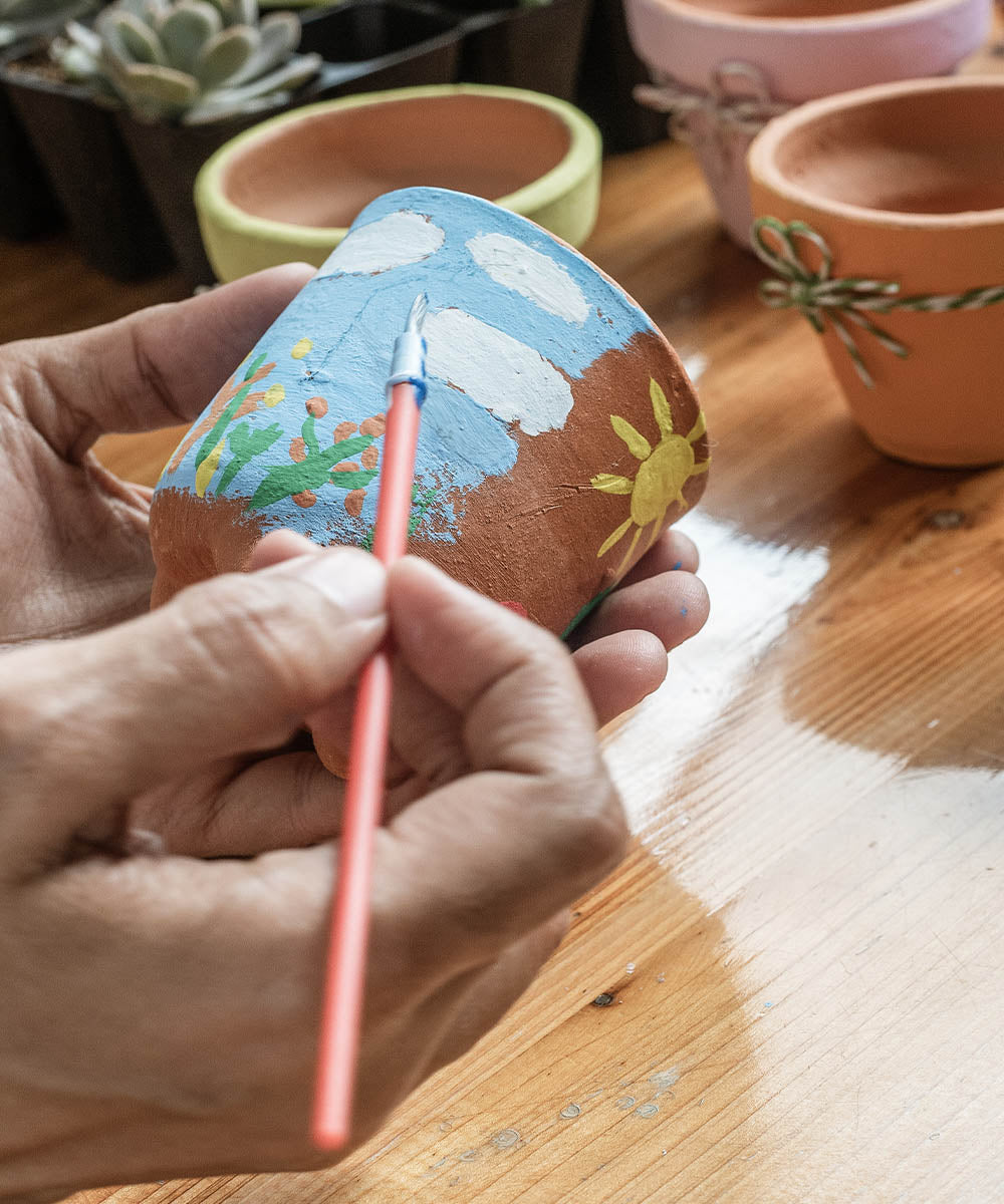 Hand-painted Plant Bowls