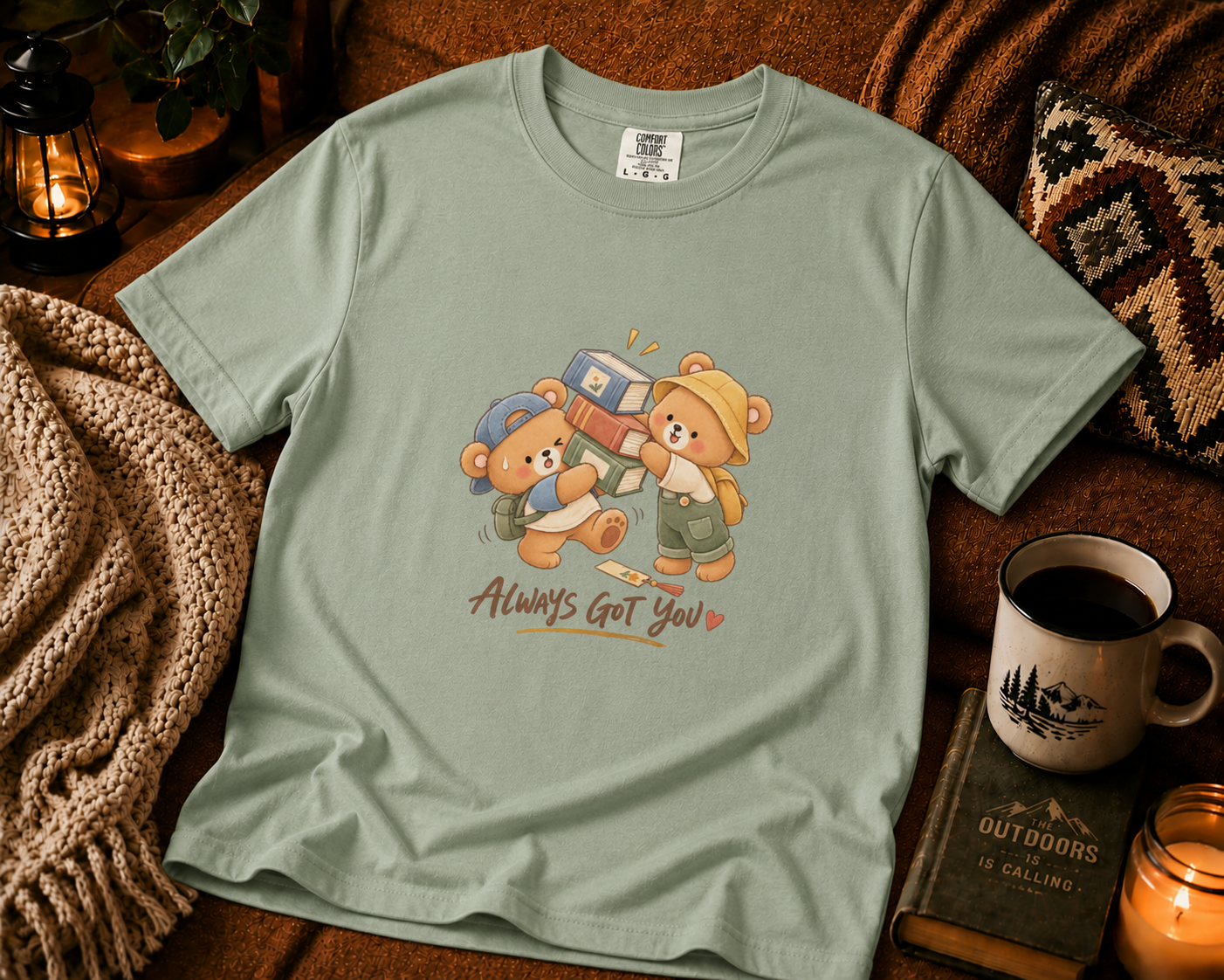 Bear Friends Graphic Tee — "Always Got Your" Cute Cartoon T-Shirt