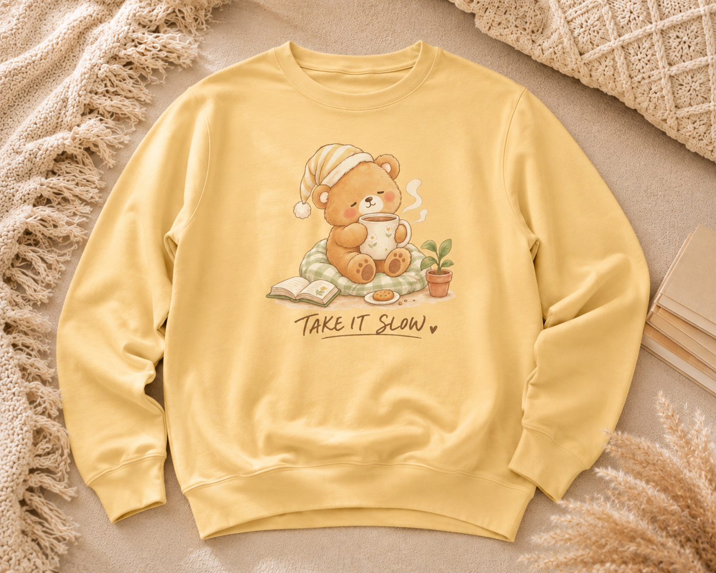 Cozy Bear "Take It Slow" Sweatshirt