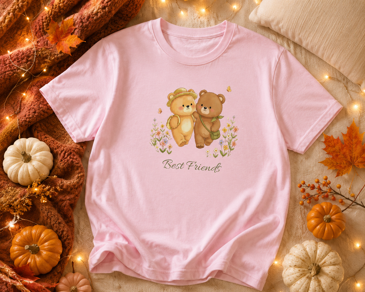 Youth Tee — Best Friends Cute Teddy Bears Kids T-Shirt