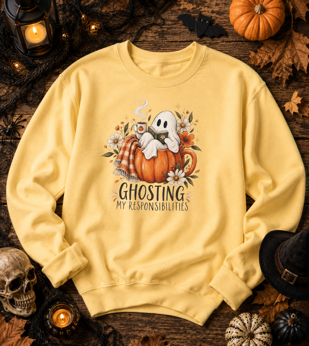 Ghosting My Responsibilities Sweatshirt, Halloween Sweater, Perfect Gift