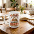 Personalized Ceramic Coffee Mug - I prefer Books over people