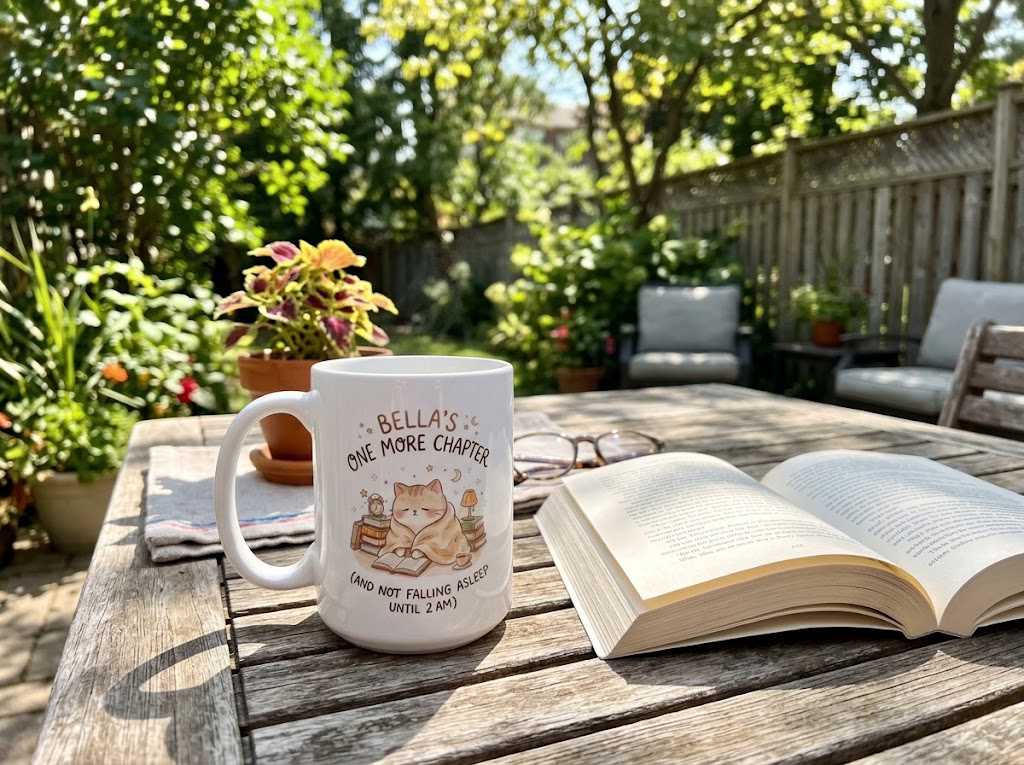 Personalized Book Lover Ceramic Coffee Mug