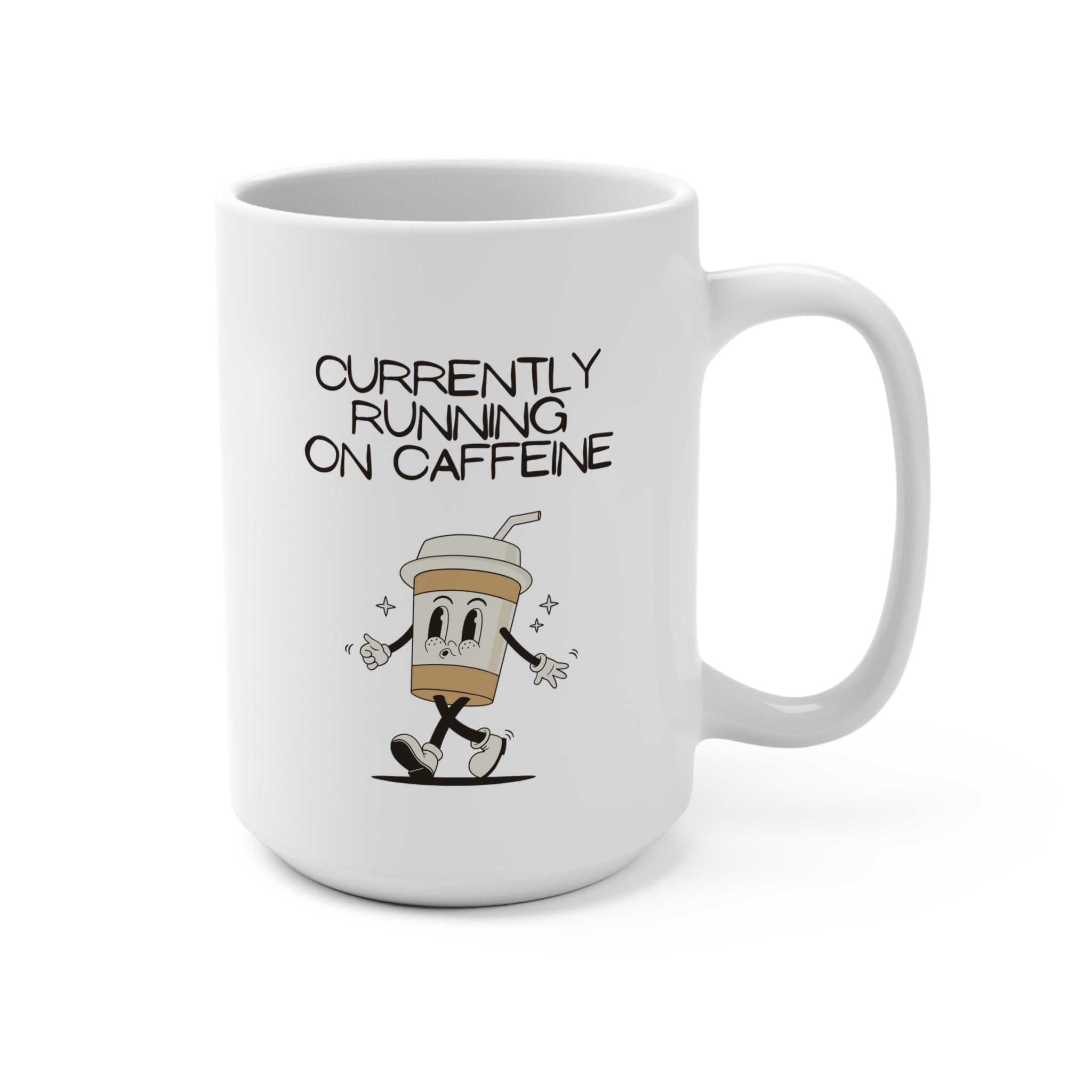 Coffee Mug 15oz, Ceramic Funny Coffee Cup, Perfect Gift for Friends, Families, and Holiday Celebration