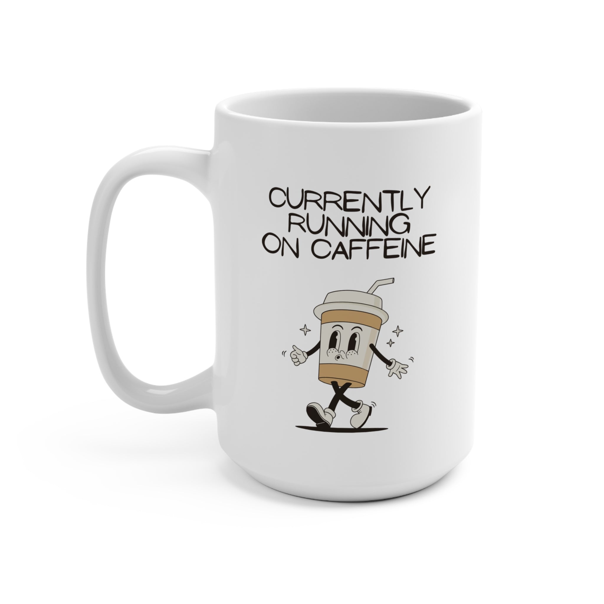 Coffee Mug 15oz, Ceramic Funny Coffee Cup, Perfect Gift for Friends, Families, and Holiday Celebration